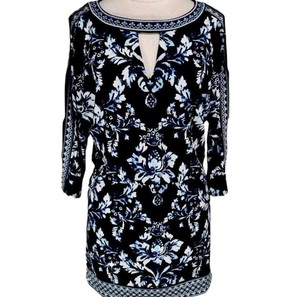 White House Black Market size S blouson top dress.